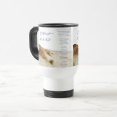 Mug De Voyage empreintes dans le sable (Devant gauche)