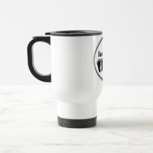 Mug De Voyage Empreintes de pas - texte de personnaliser