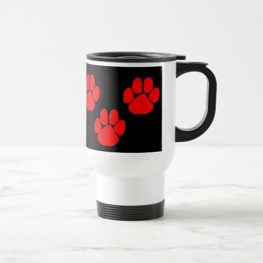 Mug De Voyage Empreintes de pattes (Droite)