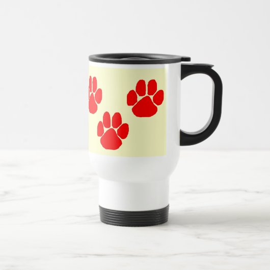 Mug De Voyage Empreintes de pattes (Droite)