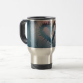 Mug de voyage en forme de cœur (Devant gauche)