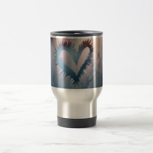 Mug de voyage en forme de cœur (Centre)