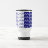 MUG DE VOYAGE EN MAILLE BLEU & BLANC (Centre)