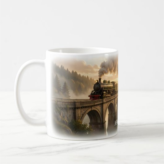 Mug de voyage en train à vapeur (Gauche)