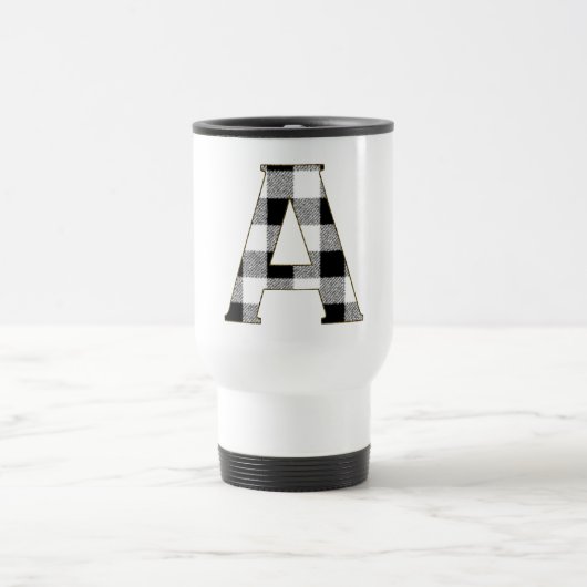 Mug De Voyage en vichy Vérifier A (Centre)