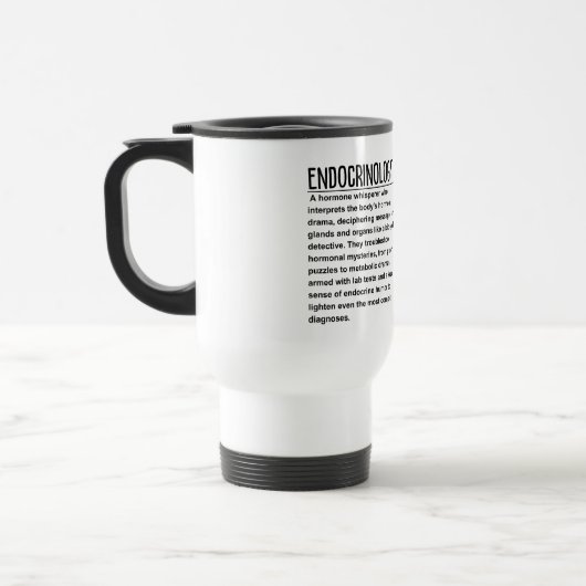 Mug De Voyage Endocrinologue (Gauche)