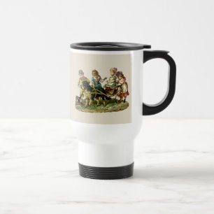 Mug De Voyage Enfants vintages et chien Wagon