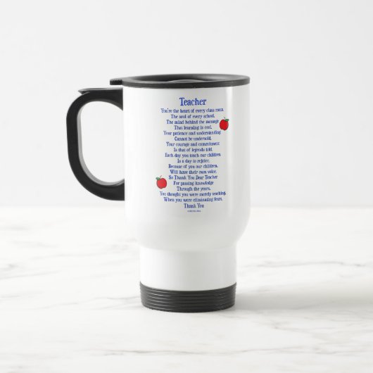 Mug De Voyage Enseignant (Gauche)