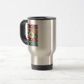 Mug De Voyage Enseignant super Cute Daisy Flower Retro Back Scho (Devant gauche)