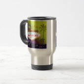 Mug De Voyage Enseigne de Las Vegas de style personnalisable (Devant gauche)