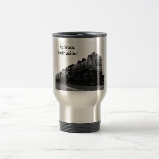 Mug De Voyage Enthousiaste de chemin de fer (Centre)