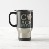 Mug De Voyage Entraîneur de base-ball nommé fait sur commande (Gauche)