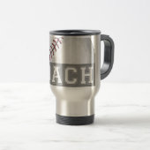 Mug De Voyage Entraîneur de baseball (Devant droit)