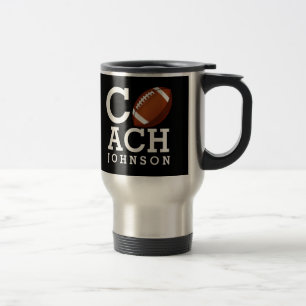 Mug De Voyage Entraîneur de football américain nommé fait sur