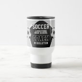 Mug De Voyage  Entraîneur de soccer noir et blanc  (Centre)