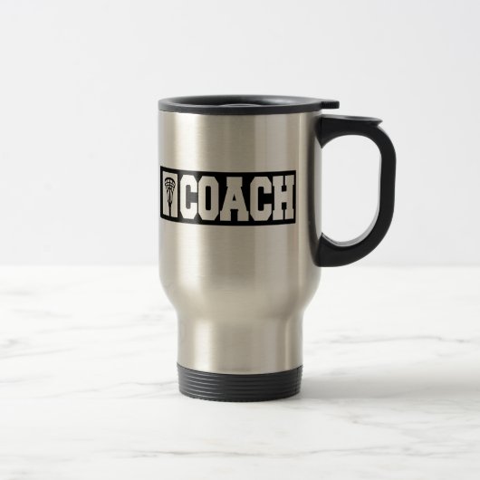 Mug De Voyage Entraîneur - entraîneur de lacrosse (Droit)