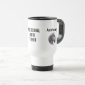 Mug De Voyage Entraîneur Professionnel Cheval Etching Equine (Devant droit)