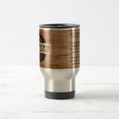 Mug De Voyage Entrepreneur sur mesure en bois rustique (Centre)