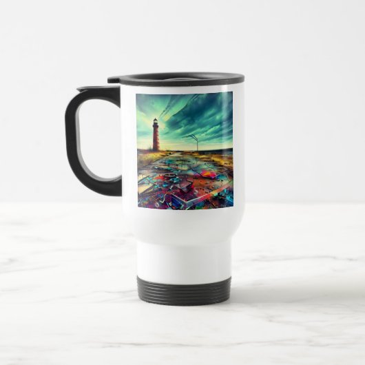 Mug De Voyage Épave du phare abandonné (Gauche)