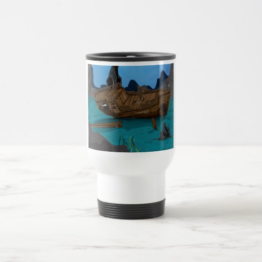 Mug De Voyage Épave sous l'eau (Centre)