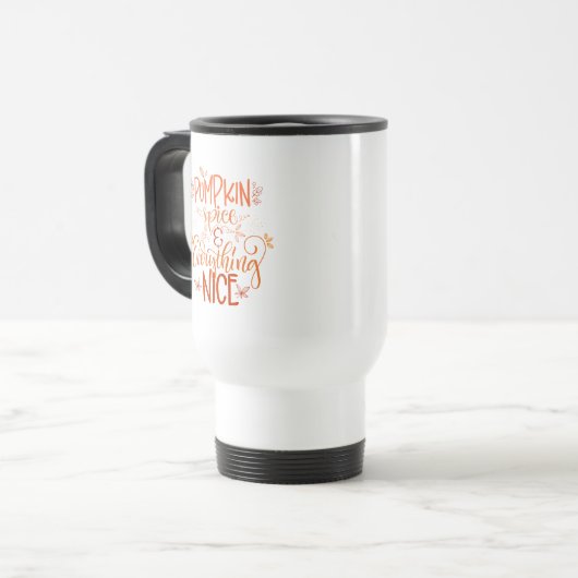 Mug De Voyage Épice citrouille & Tout Nice (Devant gauche)