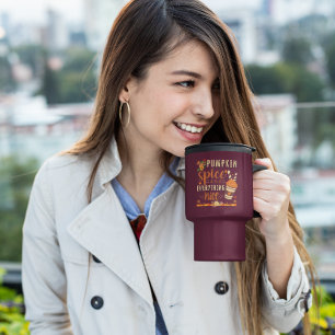 Mug De Voyage Épices citrouilles et tout Nice - Design Automne