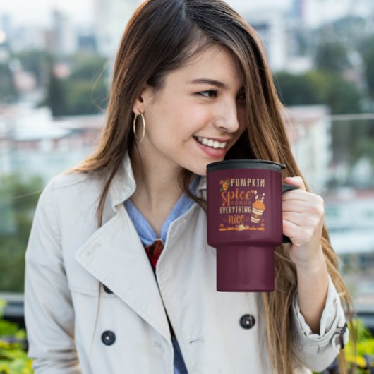 Mug De Voyage Épices citrouilles et tout Nice - Design Automne