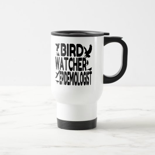 Mug De Voyage Épidémiologiste de l'observation des oiseaux (Droite)