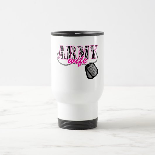 Mug De Voyage Épouse d'armée (Centre)