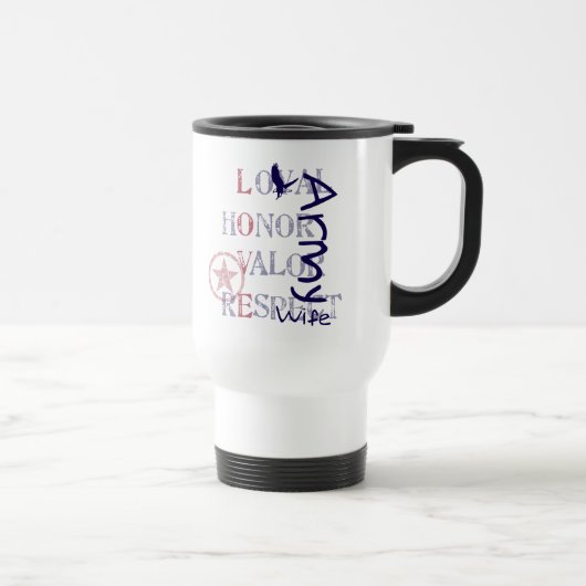 Mug De Voyage Épouse d'armée - Eagle (Droite)