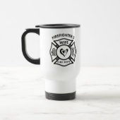 Mug De Voyage Épouse de sapeurs-pompiers (Gauche)