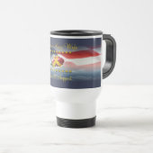 Mug De Voyage Épouse fière de marine (Devant droit)