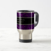 Mug De Voyage Épouser des remous de pourpre de faveurs (Devant droit)