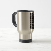 Mug De Voyage Équations de maths de tableau noir (Devant gauche)