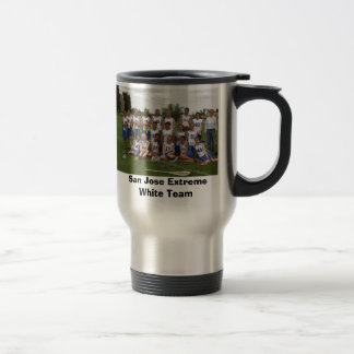 Mug De Voyage Équipe blanche extrême de San Jose