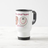 Mug De Voyage Équipe de baseball et de baseball (Devant droit)