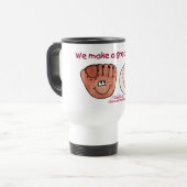 Mug De Voyage Équipe de baseball et de baseball (Devant gauche)