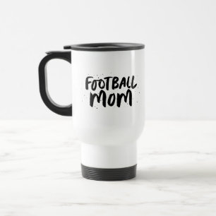 Mug De Voyage Équipe de football maman design noir type personna
