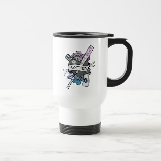 Mug De Voyage Équipe de suicide | Harley Quinn "Rotten" Tattoo A (Droite)