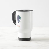 Mug De Voyage Équipe de suicide | Icône de tête de point (Devant gauche)
