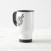 Mug De Voyage Équipe de suicide | Katana Masque & Epées Tatouage (Devant gauche)