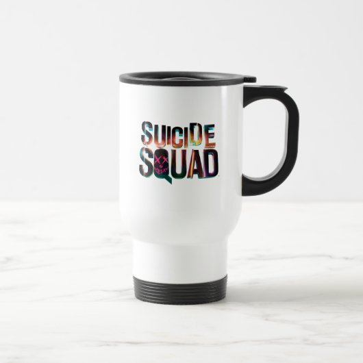 Mug De Voyage Équipe de suicide | Logo couleur brillant (Droite)
