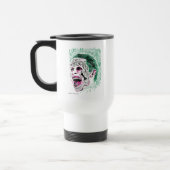 Mug De Voyage Équipe de suicide | Rire Joker Head Sketch (Gauche)