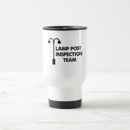 Mug De Voyage Équipe d'inspection de courrier de lampe (Centre)