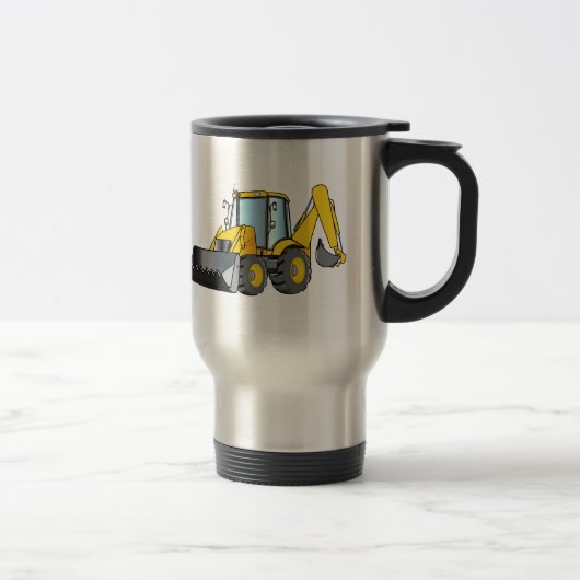 Mug De Voyage Équipement lourd : Pelle rétro (Droit)