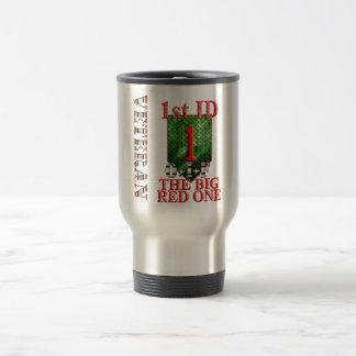 Mug De Voyage ęr Rouge un OIF de Division d'infanterie grand