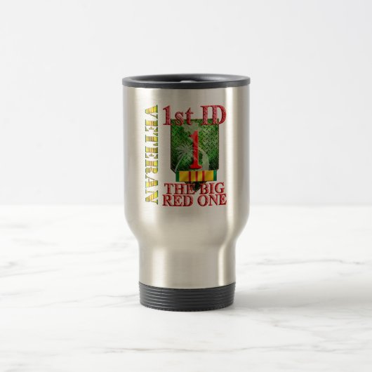 Mug De Voyage ęr Vétéran du Vietnam de Division d'infanterie (Centre)