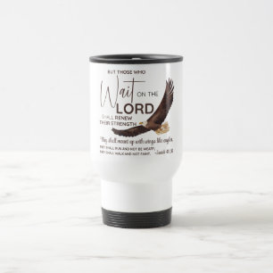 Mug De Voyage Ésaïe 40:31 Ceux qui attendent sur le Seigneur Écr