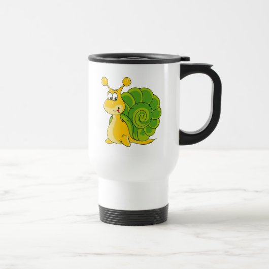 Mug De Voyage Escargot de sourire doux (Droite)