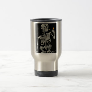 Mug De Voyage Eskeleto Fumador